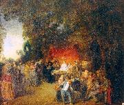 WATTEAU, Antoine The Marriage Contract France oil painting reproduction
